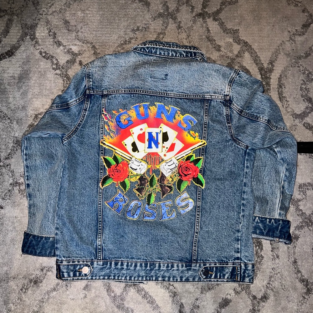 Guns N’ roses Vintage Oversized jeans jacket !!